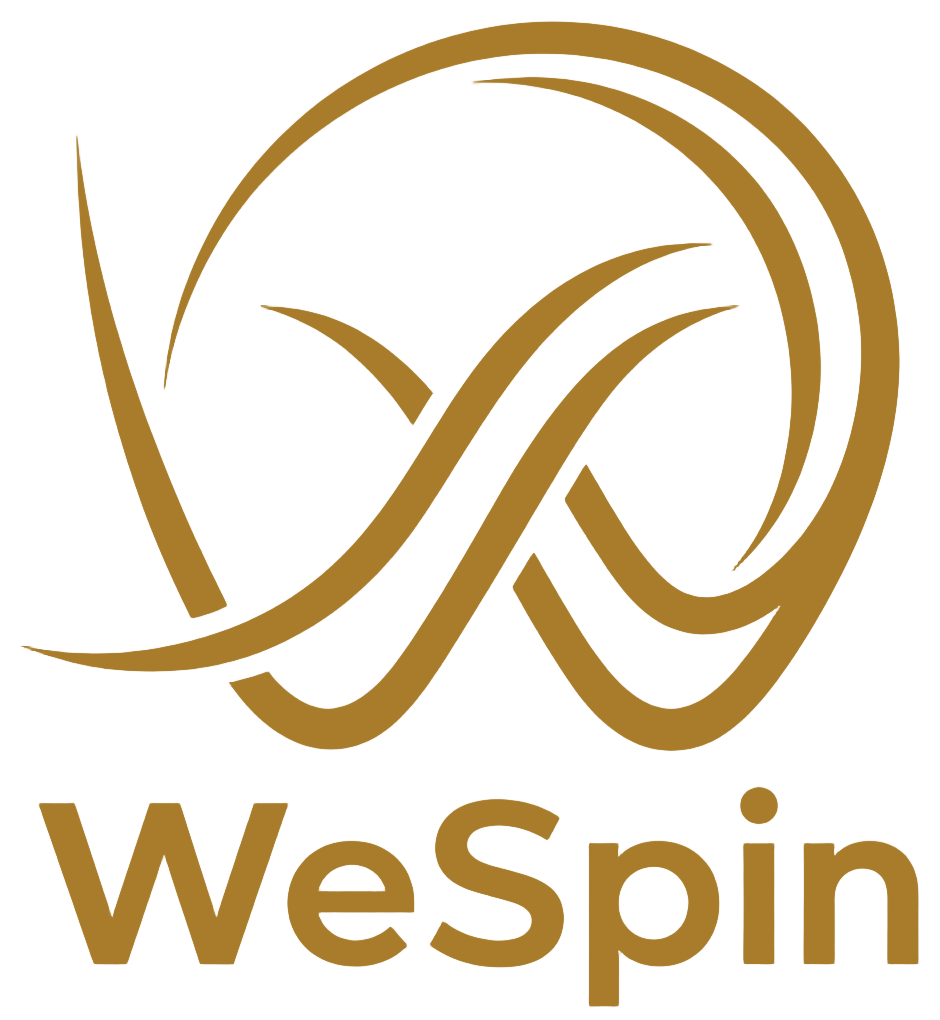 WeSpin logo ve zlaté